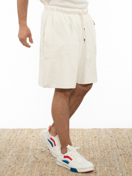 OVER-D Βερμούδα νημάτινη OT1S2S2S23 Λευκό OVER-D - 3