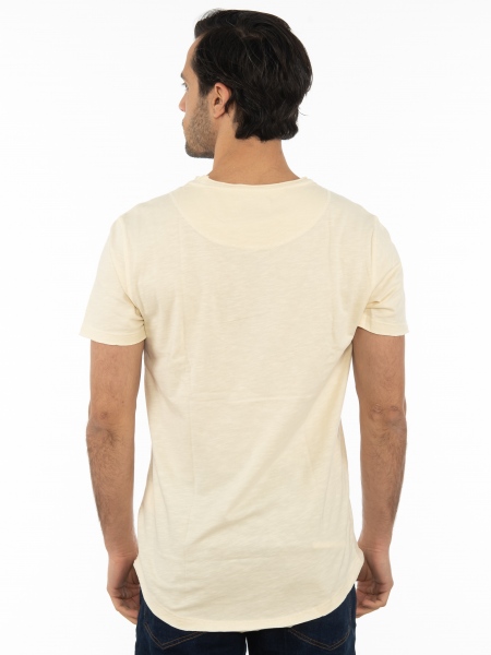 GABBA T-shirt KONDAR SLUB Tee P5889 Εκρού GABBA - 2
