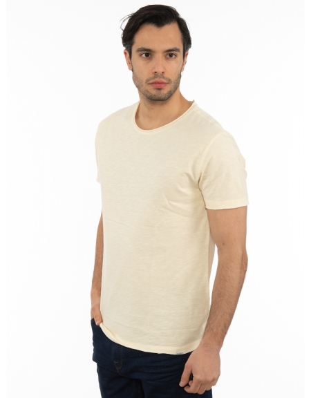GABBA T-shirt KONDAR SLUB Tee P5889 Εκρού GABBA - 4