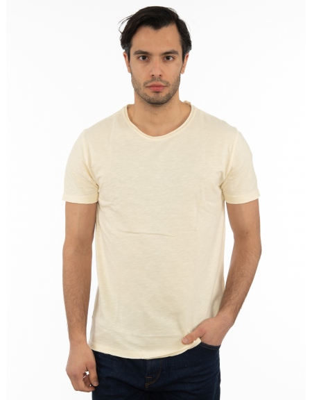 GABBA T-shirt KONDAR SLUB Tee P5889 Εκρού GABBA - 6