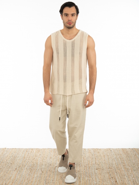 XAGON MAN Chino Trousers 2ZX0064 Beige XAGON MAN - 6