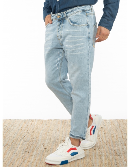 OVER-D Jean Παντελόνι OT1S2S2D10 Μπλε OVER-D - 4