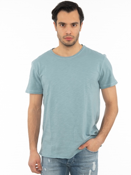 GABBA T-shirt KONDAR SLUB Tee P5889 Petrol GABBA - 1