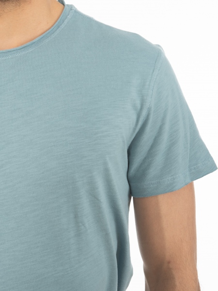 GABBA T-shirt KONDAR SLUB Tee P5889 Petrol GABBA - 5