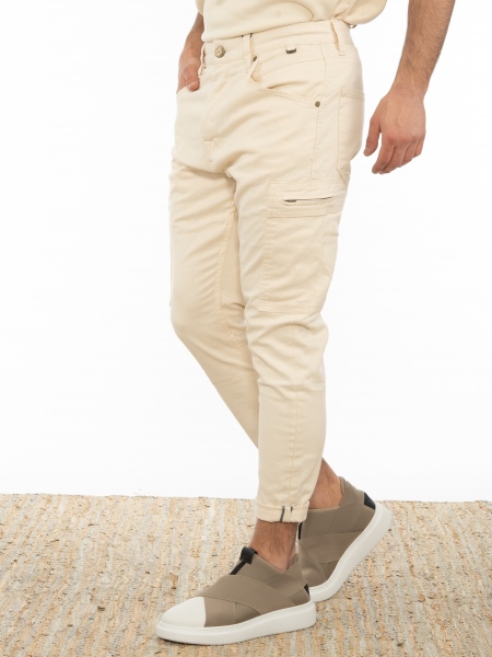 GABBA Cargo Jean Παντελόνι K4319 P6065 Μπεζ GABBA - 3