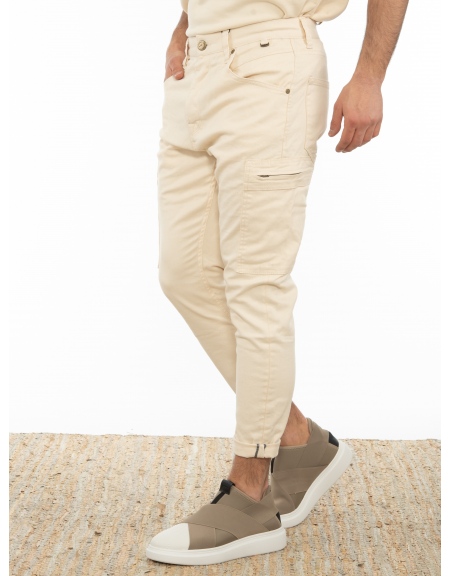 GABBA Cargo Jean Παντελόνι K4319 P6065 Μπεζ GABBA - 3