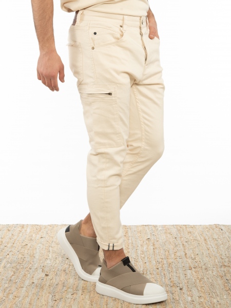 GABBA Cargo Jean Παντελόνι K4319 P6065 Μπεζ GABBA - 4