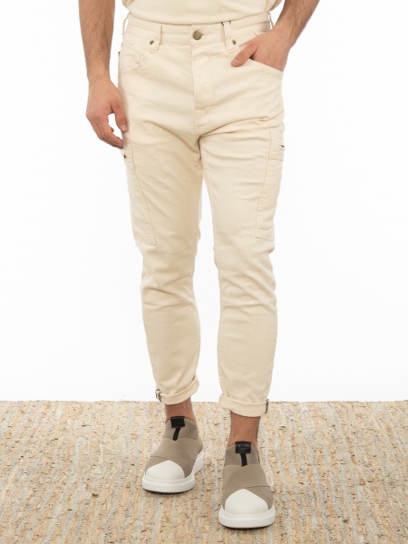 GABBA Cargo Jean Παντελόνι K4319 P6065 Μπεζ GABBA - 6