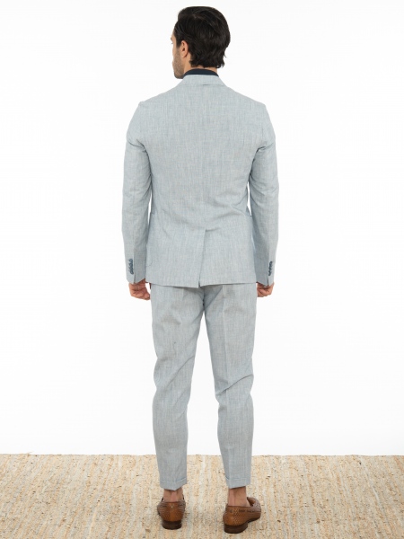 OVER-D Σακάκι OE1S2S2G14 Μπλε - Σιέλ OVER-D - 7