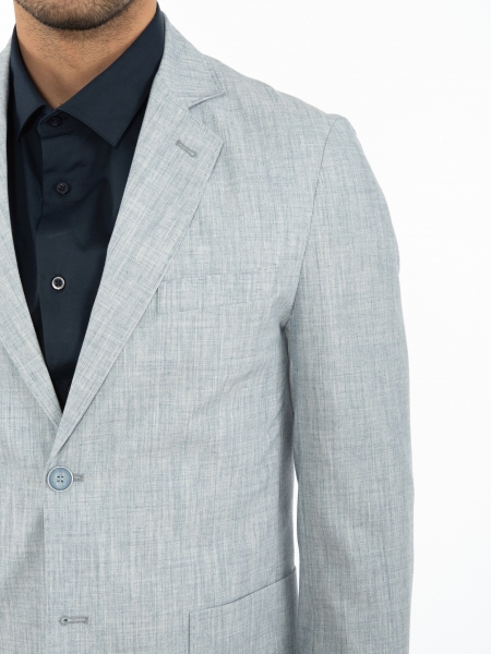 OVER-D Σακάκι OE1S2S2G14 Μπλε - Σιέλ OVER-D - 5