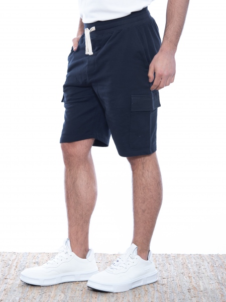 OVER-D Cargo Βερμούδα μακό OE1S2S2S06 Μπλε OVER-D - 4