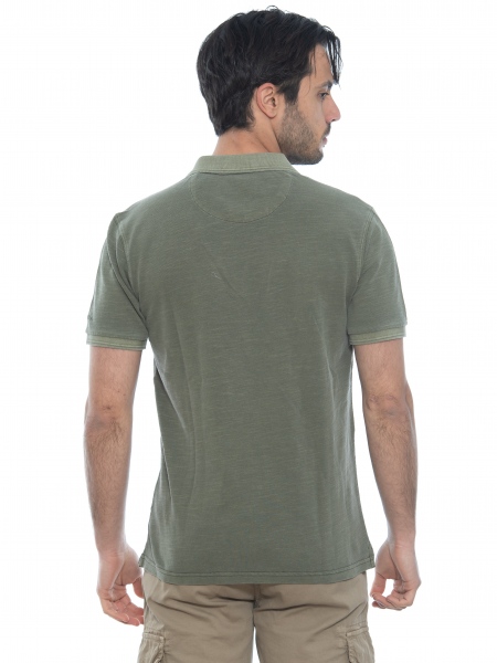 GABBA T-shirt Polo Monaco SS Tee P6028 Λαδί GABBA - 2