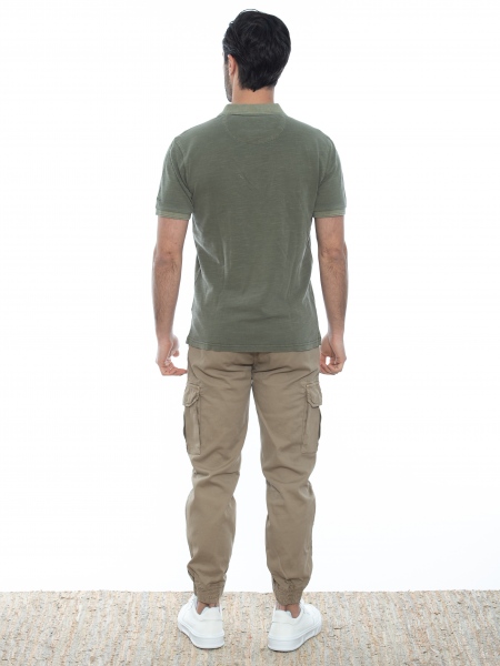 GABBA T-shirt Polo Monaco SS Tee P6028 Olive GABBA - 7