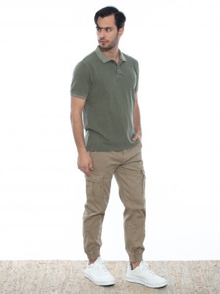 GABBA T-shirt Polo Monaco SS Tee P6028 Olive GABBA - 8