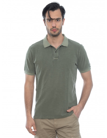 GABBA T-shirt Polo Monaco SS Tee P6028 Λαδί GABBA - 10