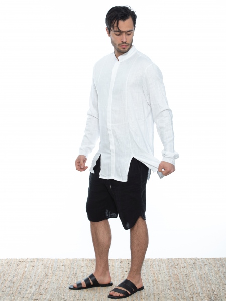 1.IX Πουκάμισο mao K22-1.IX1020 Λευκό 1.IX - 7