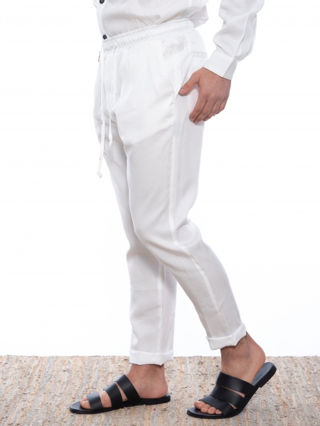 OVER-D Chino Παντελόνι OE1S2S2P14 Λευκό OVER-D - 4