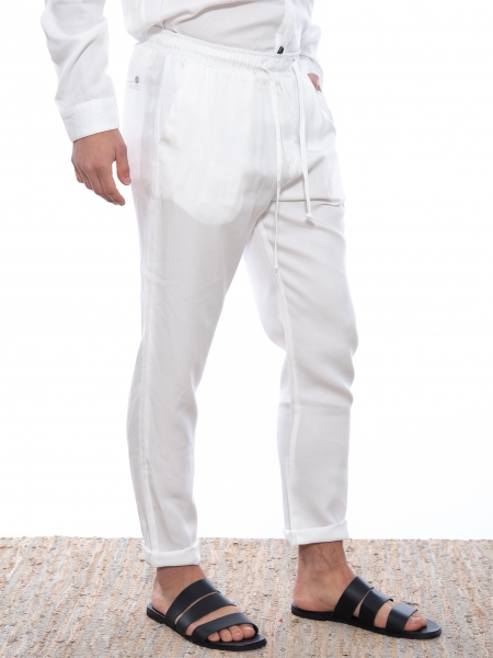 OVER-D Chino Παντελόνι OE1S2S2P14 Λευκό OVER-D - 3