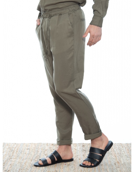 OVER-D Chino Παντελόνι OE1S2S2P14 Χακί OVER-D - 4