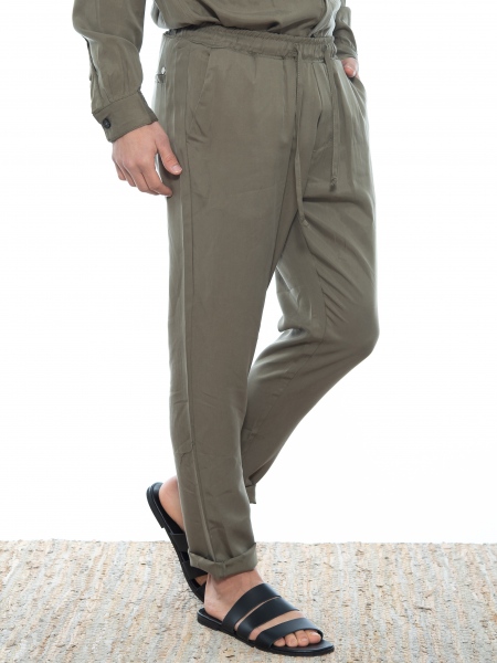 OVER-D Chino Παντελόνι OE1S2S2P14 Χακί OVER-D - 3