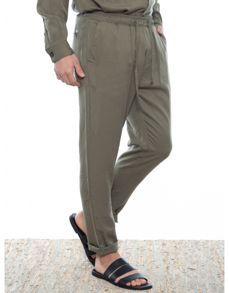 OVER-D Chino Παντελόνι OE1S2S2P14 Χακί OVER-D - 3