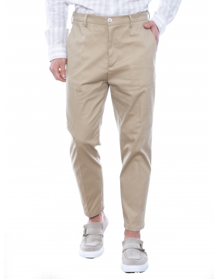 OVER-D Chino Παντελόνι cropped OE1S2S2P29 Μπεζ OVER-D - 10