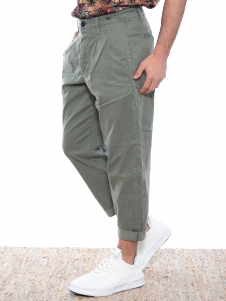 GABBA Chino Παντελόνι Firenze Cel P5923 Λαδί GABBA - 4