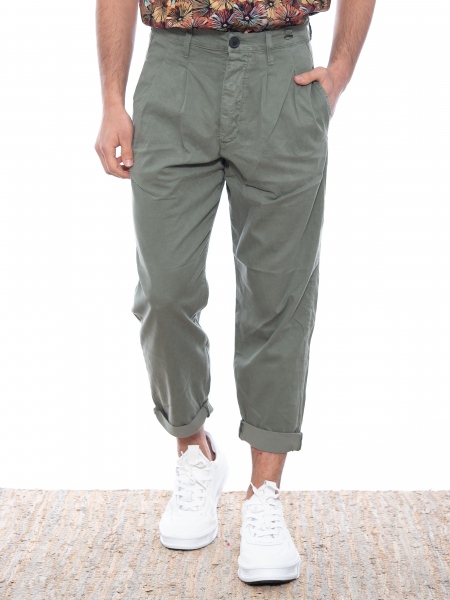 GABBA Chino Παντελόνι Firenze Cel P5923 Λαδί GABBA - 1