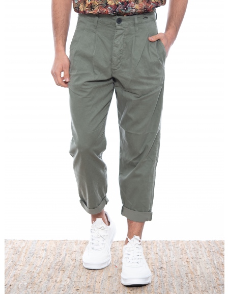 GABBA Chino Παντελόνι Firenze Cel P5923 Λαδί GABBA - 1