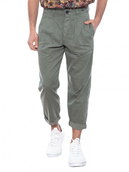 GABBA Chino Παντελόνι Firenze Cel P5923 Λαδί GABBA - 7