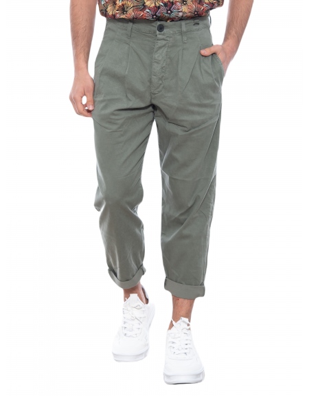 GABBA Chino Παντελόνι Firenze Cel P5923 Λαδί GABBA - 7