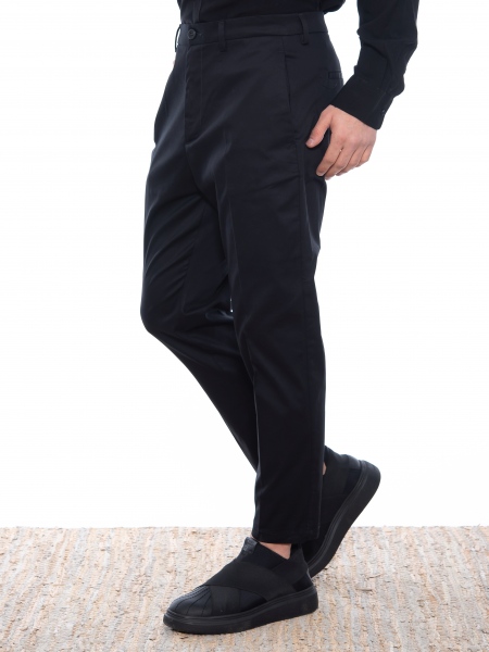 OVER-D Chino Παντελόνι cropped OE1S2S2P29 Μαύρο OVER-D - 4