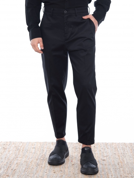 OVER-D Chino Παντελόνι cropped OE1S2S2P29 Μαύρο OVER-D - 1