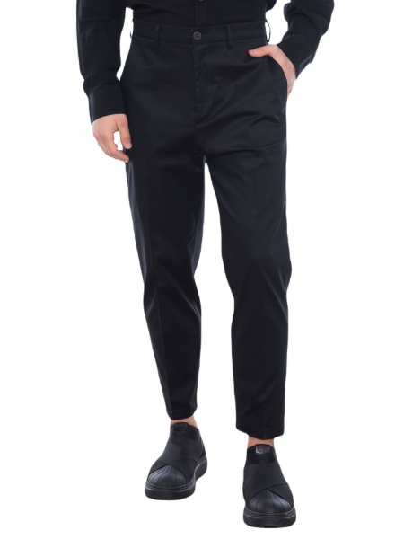 OVER-D Chino Παντελόνι cropped OE1S2S2P29 Μαύρο OVER-D - 10