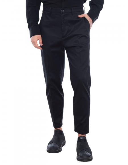 OVER-D Chino Παντελόνι cropped OE1S2S2P29 Μαύρο OVER-D - 10