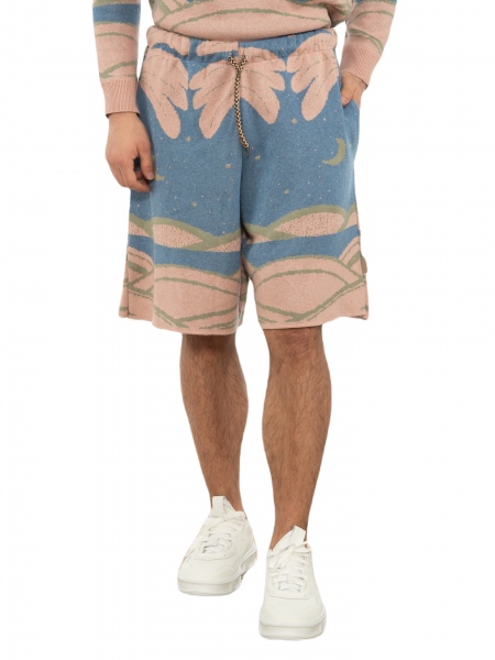 OVER-D Βερμούδα νημάτινη OT1S2S2S24 Μπλε - Σάπιο μήλο OVER-D - 8