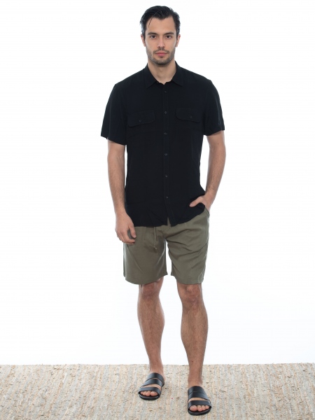 OVER-D Short-sleeved shirt OE1S2S2C13 Black OVER-D - 6