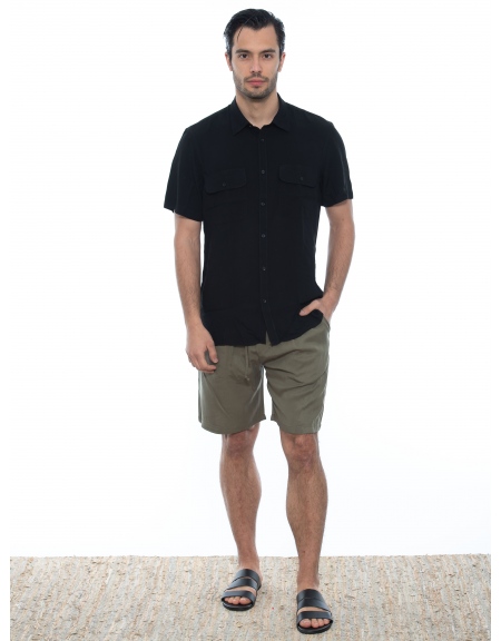 OVER-D Short-sleeved shirt OE1S2S2C13 Black OVER-D - 6