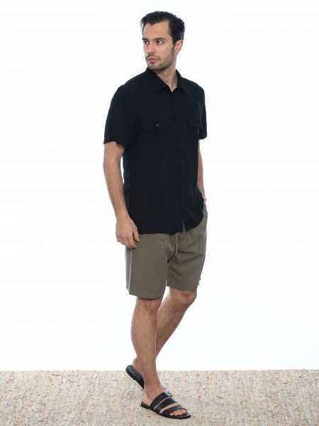 OVER-D Short-sleeved shirt OE1S2S2C13 Black OVER-D - 8