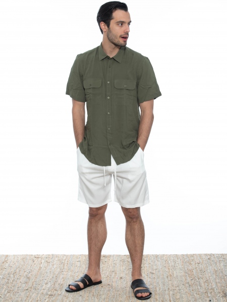 OVER-D Chino Βερμούδα OE1S2S2S14 Λευκό OVER-D - 9