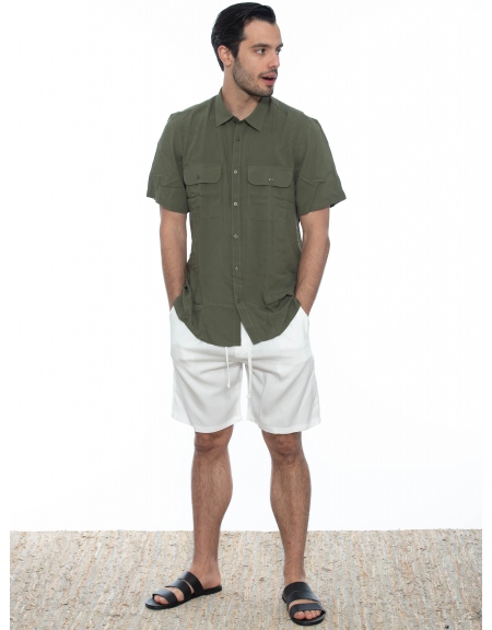 OVER-D Chino Βερμούδα OE1S2S2S14 Λευκό OVER-D - 9