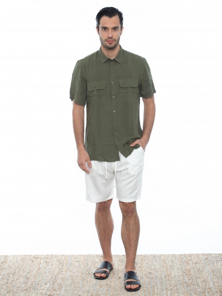 OVER-D Chino Βερμούδα OE1S2S2S14 Λευκό OVER-D - 6