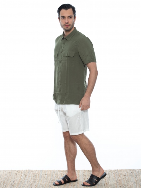 OVER-D Chino Βερμούδα OE1S2S2S14 Λευκό OVER-D - 10