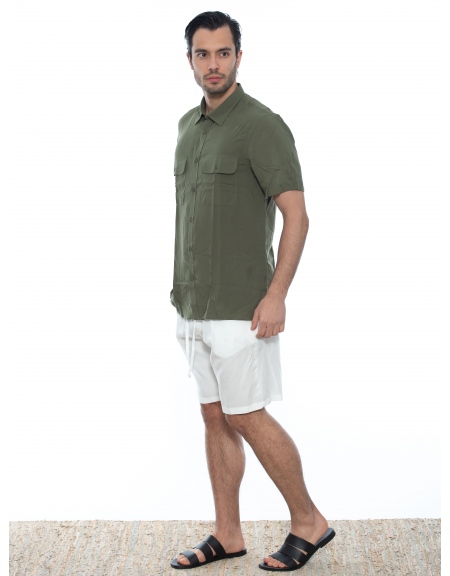 OVER-D Chino Βερμούδα OE1S2S2S14 Λευκό OVER-D - 10