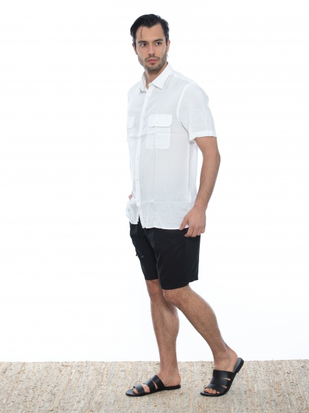 OVER-D Πουκάμισο κοντομάνικο OE1S2S2C13 Λευκό OVER-D - 9