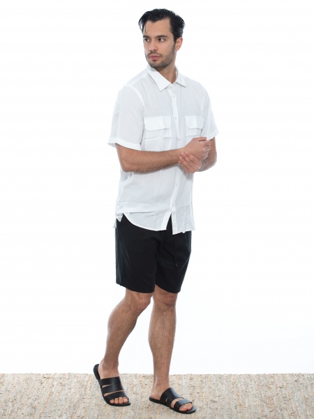 OVER-D Πουκάμισο κοντομάνικο OE1S2S2C13 Λευκό OVER-D - 8