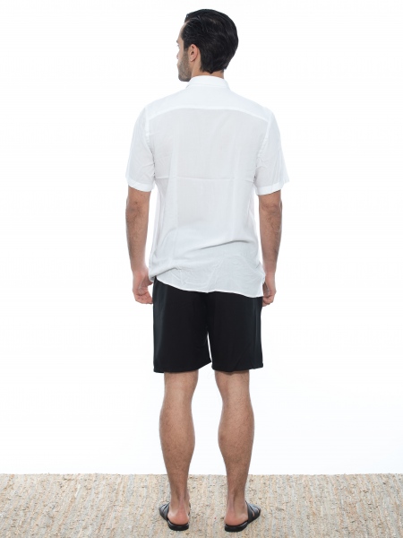 OVER-D Πουκάμισο κοντομάνικο OE1S2S2C13 Λευκό OVER-D - 7