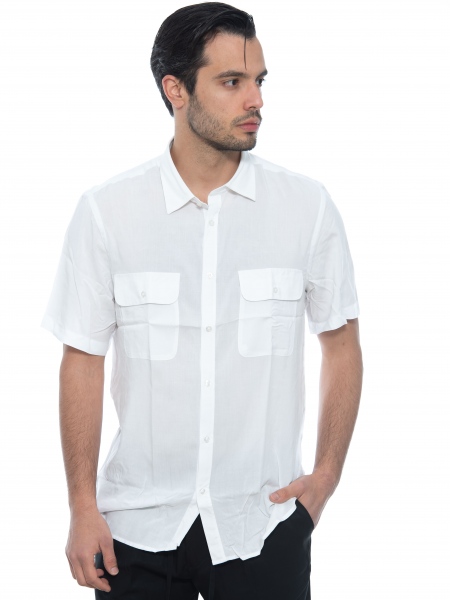 OVER-D Πουκάμισο κοντομάνικο OE1S2S2C13 Λευκό OVER-D - 10