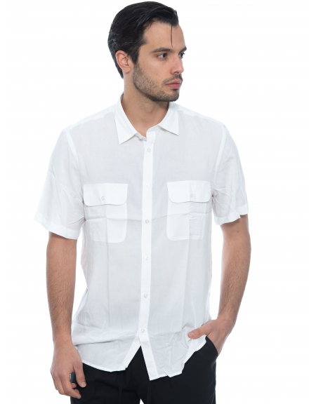 OVER-D Πουκάμισο κοντομάνικο OE1S2S2C13 Λευκό OVER-D - 10