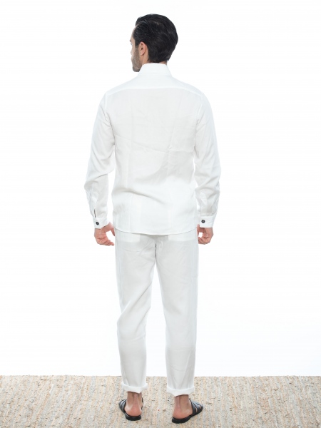 OVER-D Chino Παντελόνι OE1S2S2P14 Λευκό OVER-D - 7